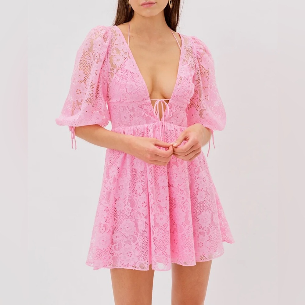 For Love and Lemons Leighton Mini Dress